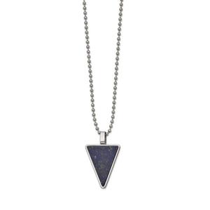 Mens Gentlemen's Classics(tm) Genuine Lapis Triangle Necklace