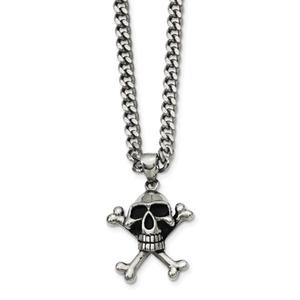Mens Gentlemen's Classics(tm) Skull & Crossbones Necklace