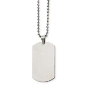 Mens Gentlemen's Classics(tm) Engravable Dog Tag Necklace