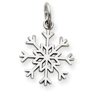 Gold Classics(tm) 14kt. White Gold Snowflake Pendant