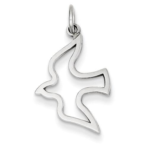 Gold Classics(tm) 14kt. White Gold Open Dove Charm