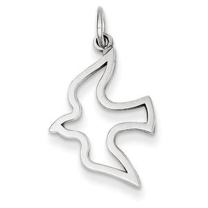Gold Classics(tm) 14kt. White Gold Open Dove Charm