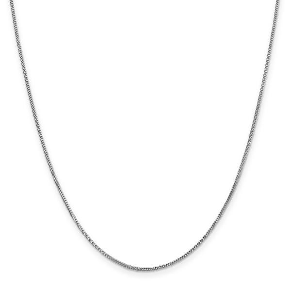 Unisex Gold Classics(tm).90mm.14kt. White Gold Solid Franco Necklace