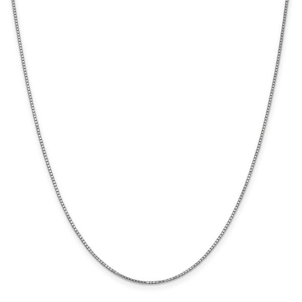 Gold Classics(tm) 1.05mm. 14kt. White Gold Box Chain Necklace