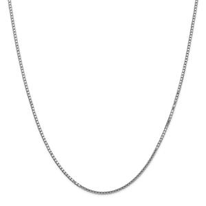 Gold Classics(tm) 1.50mm. 14kt. White Gold Box Chain Necklace