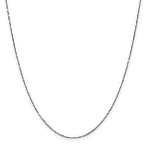 Gold Classics(tm) .90mm. 14kt. White Gold Box Chain Necklace