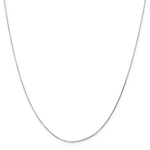 Gold Classics(tm) .70mm. 14kt. White Octagonal Snake Necklace