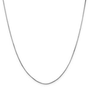 Gold Classics(tm) 1.00mm. 14kt. White Octagonal Snake Necklace