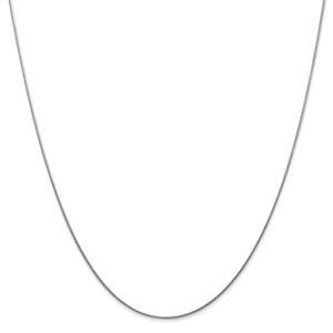 Gold Classics(tm) .80mm. 14kt. White Round Snake Chain Necklace