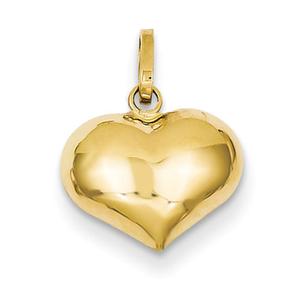Gold Classics(tm) Heart Charm in 14kt. Yellow Gold