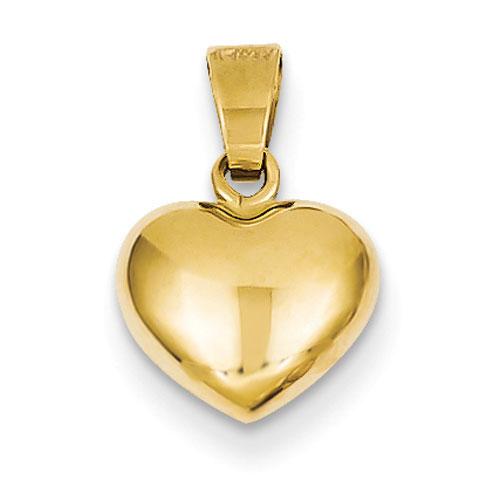 Gold Classics(tm) 14kt. Gold Puffed Heart Charm