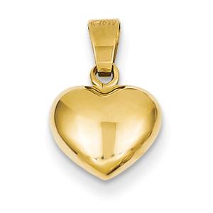 Gold Classics(tm) 14kt. Gold Puffed Heart Charm