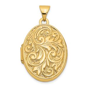 Gold Classics(tm) 14kt. Gold Love You Always Reversible Locket