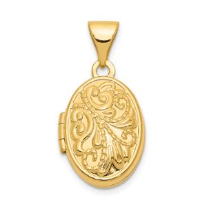 Gold Classics(tm) 14kt. Gold Oval Locket