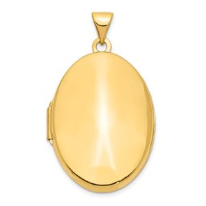Gold Classics(tm) 14kt. Gold Polished Domed Oval Locket