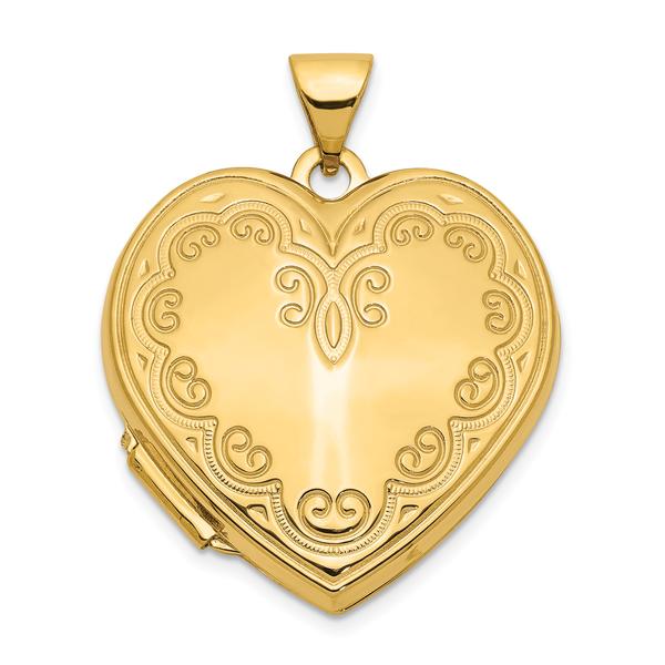 Gold Classics(tm) 14kt. Gold Heart Locket Pendant