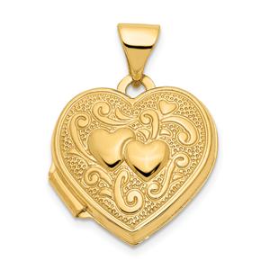 Gold Classics(tm) 14kt. Gold Heart Locket