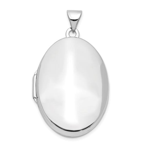 Gold Classics(tm) 14kt. White Gold Polished Domed Locket