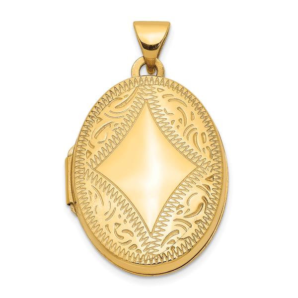 Gold Classics(tm) 14kt. Gold Oval Locket