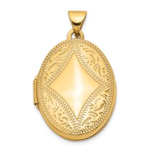Gold Classics(tm) 14kt. Gold Oval Locket