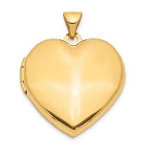 Gold Classics(tm) 14kt. Gold Plain Heart Family Locket