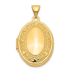 Gold Classics(tm) 14kt. Yellow Gold Oval Locket