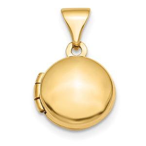 Gold Classics(tm) 14kt. Gold Polished Domed 10mm Round Locket