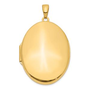 Gold Classics(tm) 14kt. Gold 34mm Oval Locket Pendant