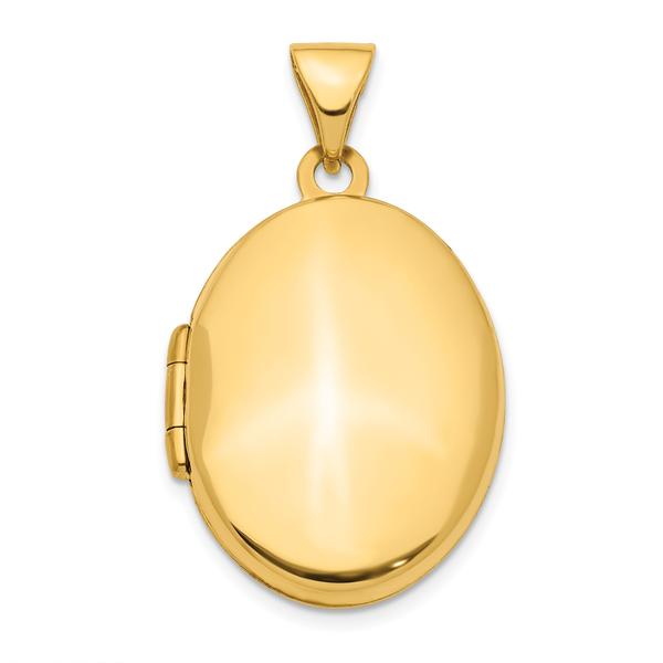 Gold Classics(tm) 14kt. Gold 21mm Oval Locket Pendant