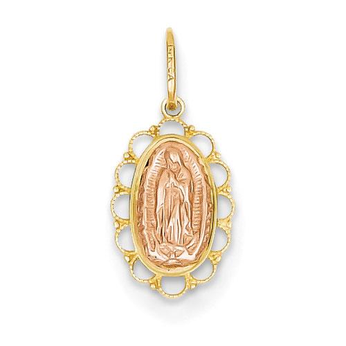 Gold Classsics(tm) Two Tone Guadalupe Pendant