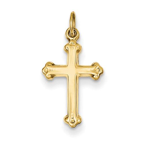 Unisex Gold Classics(tm) 14kt. Yellow Gold Cross Charm Pendant