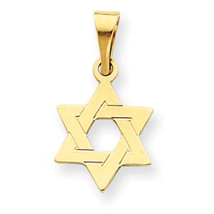 Unisex Gold Classics(tm) 14kt. Star of David Pendant