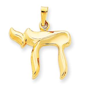 Gold Classics(tm) 14kt. Gold Chai Pendant