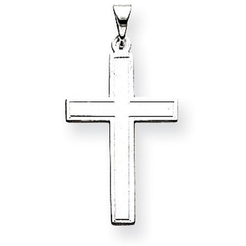 Unisex Gold Classics(tm) White Gold Latin Cross Pendant