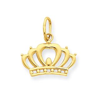 Gold Classics(tm) 14kt. Yellow Gold Crown Charm