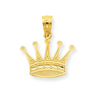 Gold Classics(tm) 14kt. Gold Crown Pendant