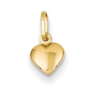 Gold Classics(tm) 14kt. Small Hollow Heart Charm