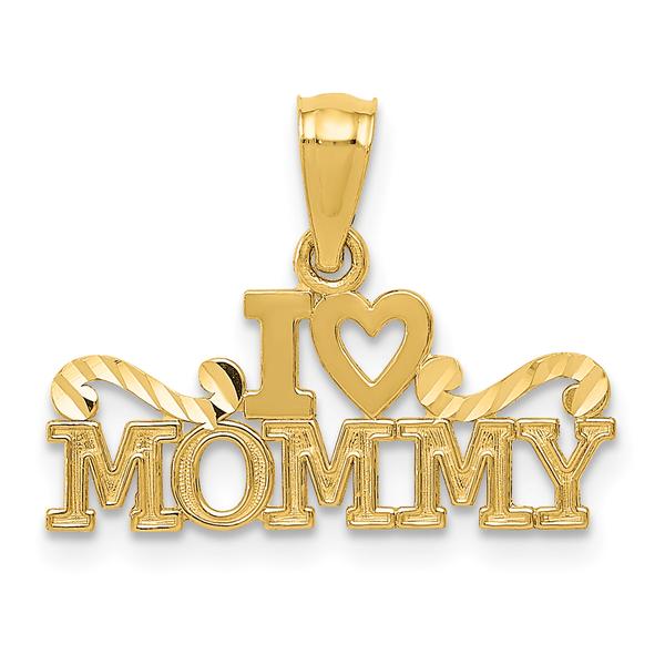 Gold Classics(tm) 14kt. I Heart Mommy Pendant