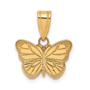 Gold Classics(tm) 14kt. Laser Cut Butterfly Charm