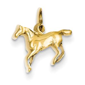 Gold Classics(tm) Yellow-Gold Horse Pendant