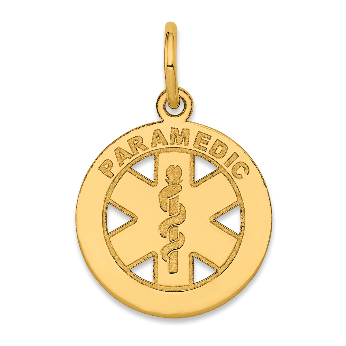 Unisex Gold Classics(tm) 14kt. Small Paramedic Pendant