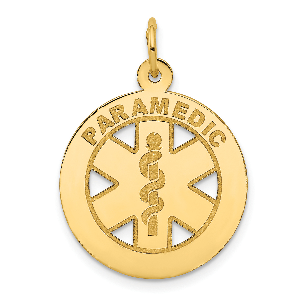 Unisex Gold Classics(tm) Medium Paramedic Pendant