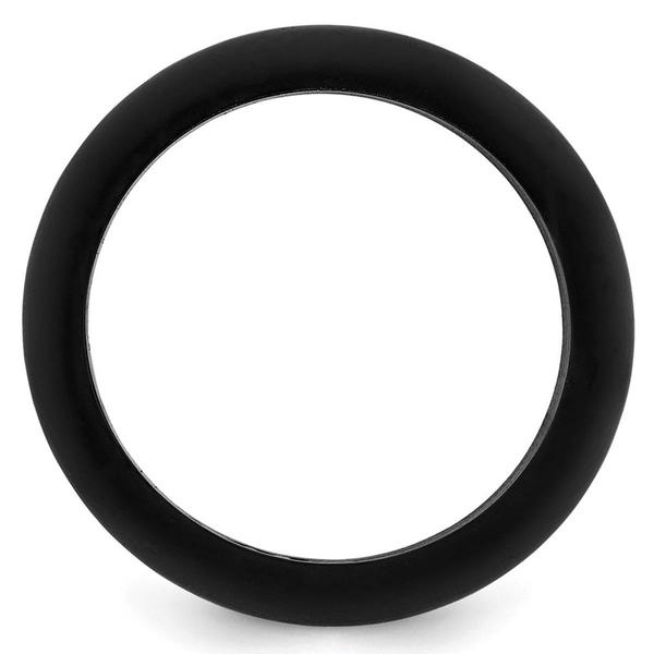 Mens Gentlemen's Classics(tm) Black Silicone 8mm Wedding Band alternate view