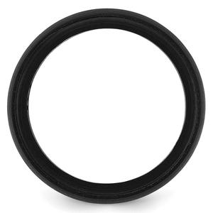 Mens Gentlemen's Classics(tm) Black Silicone 8mm Wedding Band alternate view