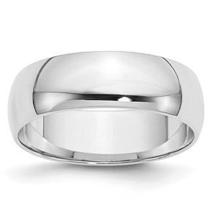 Mens Endless Affection(tm) White Gold 6mm Wedding Band