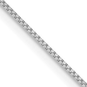 Gold Classics(tm) 10kt. White Gold Box Chain Necklace alternate view