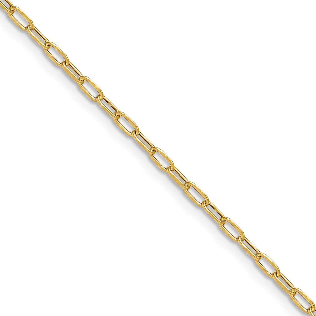 Gold Classics(tm) 14kt. Yellow Gold Beveled 18in. Chain Necklace