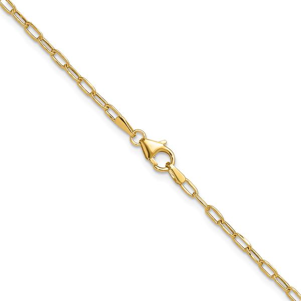Gold Classics(tm) 14kt. Yellow Gold Beveled 18in. Chain Necklace alternate view