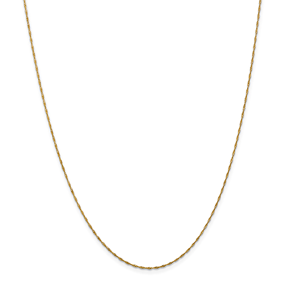 Gold Classics(tm) 14kt. Yellow Gold Singapore Chain Necklace