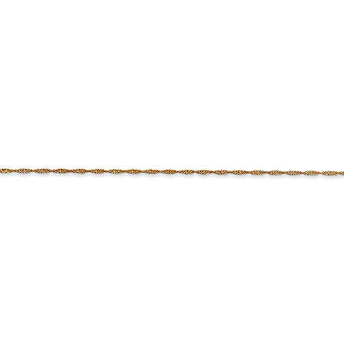 Gold Classics(tm) 14kt. Yellow Gold Singapore Chain Necklace